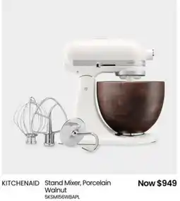 Myer Kitchenaid stand mixer, porcelain walnut offer