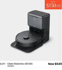 Myer Eufy clean robovac l60 ses offer