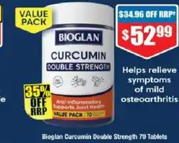 Chemist Warehouse Double strength bioglan curcumin offer