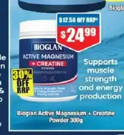 Chemist Warehouse Bioglan active magnesium + creatine offer