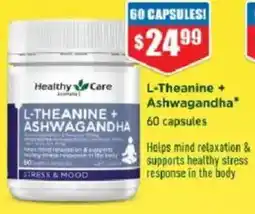 Chemist Warehouse Healthy care l-theanine + ashwagandha offer