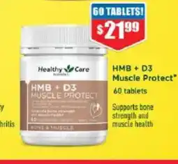Chemist Warehouse Healthy care hmb + d3 muscle protect offer