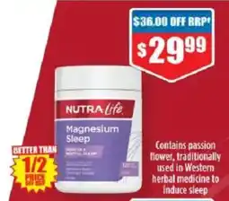 Chemist Warehouse Nutra life magnesium sleep offer