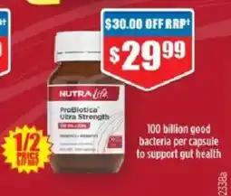 Chemist Warehouse Nutra life problotica ultra strength offer