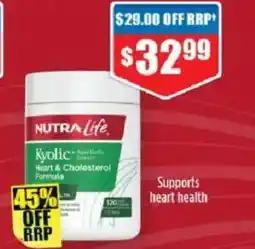 Chemist Warehouse Nutra life kyolic heart & cholesterol formala offer