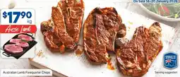 Foodland Australian lamb forequarter chops offer