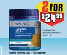 Chemist Warehouse Wagner turmeric 3333+ offer