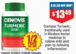 Chemist Warehouse Cenovis turmeric 3100 offer