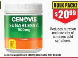 Chemist Warehouse Cenovis sugarless c 500mg offer