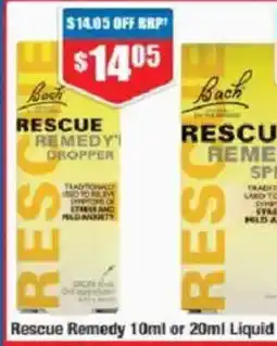 Chemist Warehouse Bach rescue remedy dropper offer