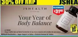 Chemist Warehouse Js health vitamins offer