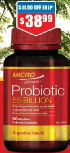 Chemist Warehouse Micro genis probiotic probiotic 55 billion offer