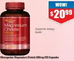 Chemist Warehouse Microgenics Magnesium Chelate offer