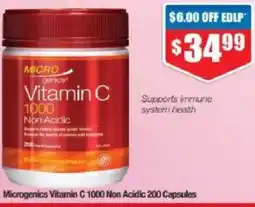 Chemist Warehouse Microgenics vitamin c 1000 non acidic offer