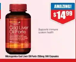 Chemist Warehouse Microgenics cod liver oil forte offer