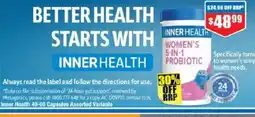 Chemist Warehouse Inner health women's probiotic offer