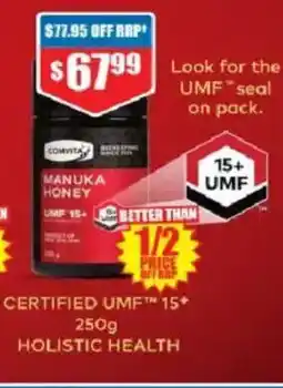 Chemist Warehouse Manuka honey certified umf 15+ offer