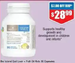 Chemist Warehouse Bio island cod liver + fish oil kids offer