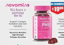 Chemist Warehouse Novomins nutrition high strength collagen gummies offer