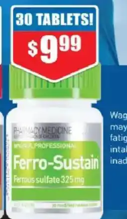 Chemist Warehouse Pharmacy medicine wagner ferro-sustain offer