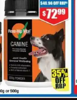 Chemist Warehouse Rose-hip vital canine offer