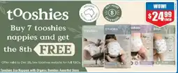 Chemist Warehouse Tooshies eco nappies with organic bamboo offer
