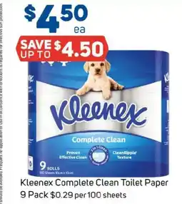 Foodland Kleenex complete clean toilet paper offer