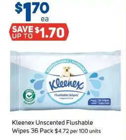 Foodland Kleenex Unscented Flushable offer