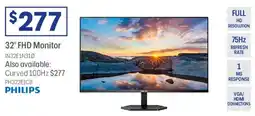 Officeworks Philips 32" fhd monitor offer