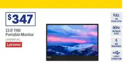 Officeworks Lenovo 15.6" fhd portable monitor offer