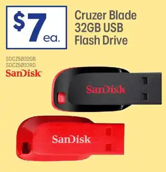 Sandisk cruzer blade flash drive