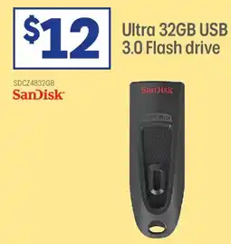 Officeworks Sandisk ultra 3.0 flash drive offer