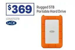 Officeworks Lacie portable hard drive rugged 5tb offer