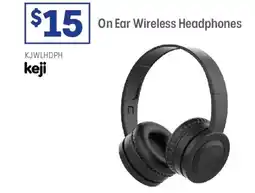 Officeworks Keji on ear wireless headphones offer