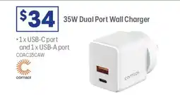 Officeworks Comsol dual port wall charger offer