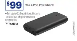Officeworks belkin 4 Port Powerbank offer
