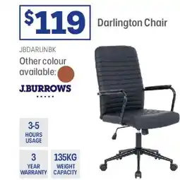 Officeworks J.burrows darlington chair offer