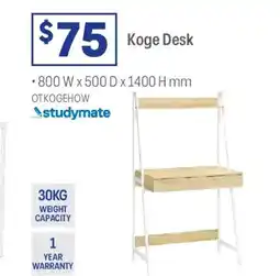 Officeworks Studymate koge desk offer