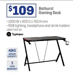 Officeworks Typhoon bathurst gaming desk offer
