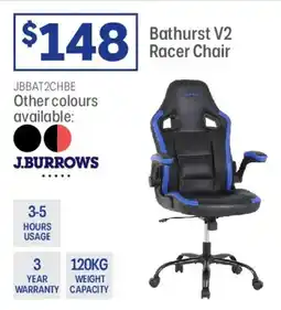 Officeworks J.burrows bathurst v2 racer chair offer
