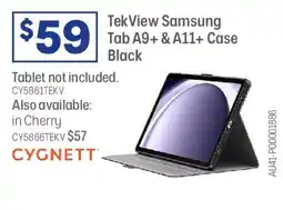 Officeworks CYGNETT TekView Samsung Tab Case Black offer