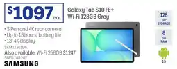 Officeworks Samsung galaxy tab s10 fe+ wi-fi grey offer