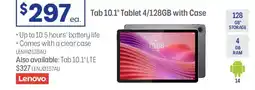 Officeworks Lenovo tab 10.1" tablet with case offer