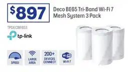 Officeworks Tp-link deco be65 tri-band wi-fi 7 mesh system offer
