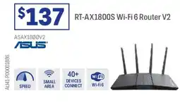 Officeworks Asus rt-ax1800s wi-fi 6 router v2 offer
