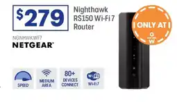 Officeworks Netgear nighthawk rs150 wi-fi 7 router offer
