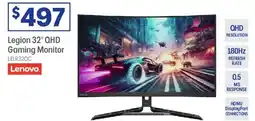 Officeworks Lenovo legion 32" qhd gaming monitor offer