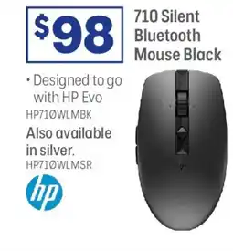 Officeworks Hp 710 silent bluetooth mouse black offer