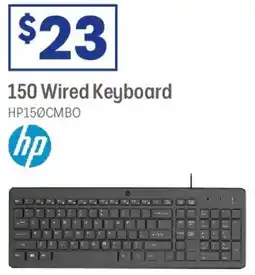 Officeworks Hp 150 wired keyboard offer