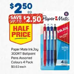 Foodland Paper mate inkjoy 300rt ballpoint pens assorted colours offer
